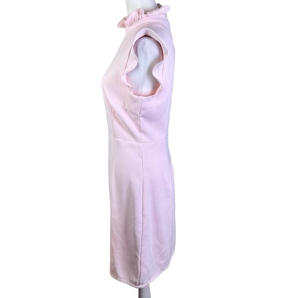 JB by Julie Brown Pink Mock Neck Sheath Dress Size 4 - Picture 4 of 13